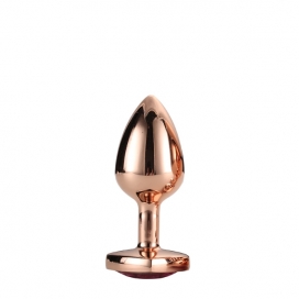 Gleaming love rose gold plug small
